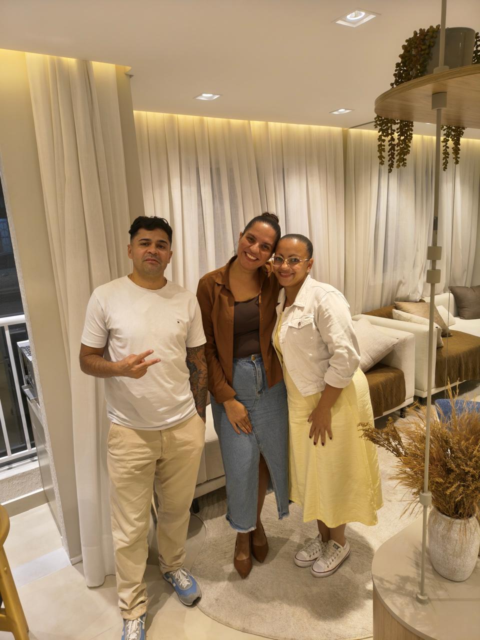 Cristiane com cliente